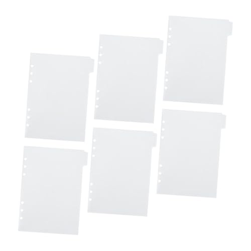 jojofuny 6 Blätter Budget Taschen für Ringordner Teiliges aus Transparentem Mattiertem PP Langlebige und Praktische Trennblätter Vielseitige Ordnertaschen für Sticker Karten und Dokumente jojofuny 6 Blätter Budget Taschen für Ringordner Teiliges aus Transparentem Mattiertem PP Langlebige und Praktische Trennblätter Vielseitige Ordnertaschen für Sticker Karten und Dokumente von jojofuny