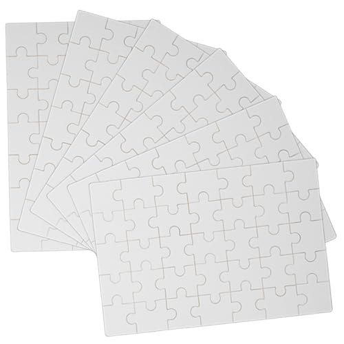 jojofuny 6 Blätter Teiliges Sublimations-Puzzle aus Weißem Rechteckigem Holz mit Teilen Hitzebeständig Blanko DIY Puzzle für Individuelle Gestaltung und Langlebige Bastelprojekte jojofuny 6 Blätter Teiliges Sublimations-Puzzle aus Weißem Rechteckigem Holz mit Teilen Hitzebeständig Blanko DIY Puzzle für Individuelle Gestaltung und Langlebige Bastelprojekte von jojofuny