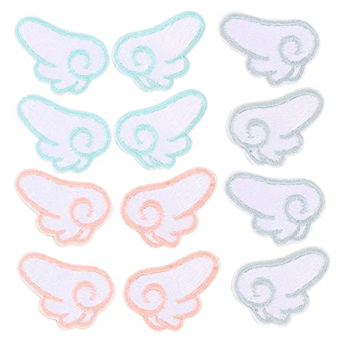 jojofuny 6 Paare Selbstklebende Stoffflicken Diy Patches für Kleidung Schuhe und Accessoires Engel Aufnäher für Erwachsene für Projekte von jojofuny