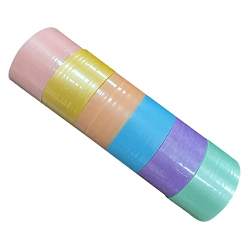 jojofuny 6 Rollen Ballband Farbiges Klebeband Für Klebrig Kugelbänder Diy Tapes Farbiges Klebeband Kugelklebeband Mit Stressbändern Diy Bunte Bälle Bänder Tack Betonen Plastik von jojofuny