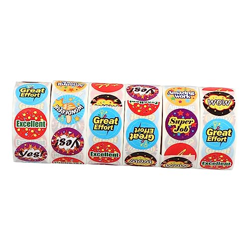 jojofuny 6 Rollen Belohnungsaufkleber für belohnungssticker handgemachte aufkleber für Motivationsaufkleber belohnen Schulaufkleber für Schüler klassenzimmer aufkleber jojofuny 6 Rollen Belohnungsaufkleber für belohnungssticker handgemachte aufkleber für Motivationsaufkleber belohnen Schulaufkleber für Schüler klassenzimmer aufkleber von jojofuny