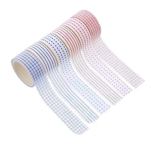 jojofuny 6 Rollen Washi Tape Dekorative Klebebänder für Scrapbooking Journaling und Diy Projekte für Wandkunst und mit Selbstklebendem Design Einfach zu Handhaben jojofuny 6 Rollen Washi Tape Dekorative Klebebänder für Scrapbooking Journaling und Diy Projekte für Wandkunst und mit Selbstklebendem Design Einfach zu Handhaben von jojofuny