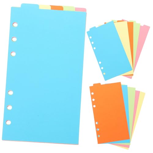 jojofuny 6 Sätze Farbige Nachfüllpapiere Organizer Divider Index Karten Lose Trennblätter Büro Schule Sortierpapier für Schnellhefter und Sammelmappen jojofuny 6 Sätze Farbige Nachfüllpapiere Organizer Divider Index Karten Lose Trennblätter Büro Schule Sortierpapier für Schnellhefter und Sammelmappen von jojofuny