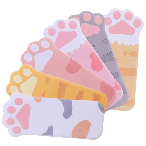 jojofuny 6 Sätze Katzenpfoten Memo Pads Abreißbare Notizblätter für Büro Selbstklebende Seitenmarker für To Do Listen und Erinnerungen Praktische Haftnotizen jojofuny 6 Sätze Katzenpfoten Memo Pads Abreißbare Notizblätter für Büro Selbstklebende Seitenmarker für To Do Listen und Erinnerungen Praktische Haftnotizen von jojofuny