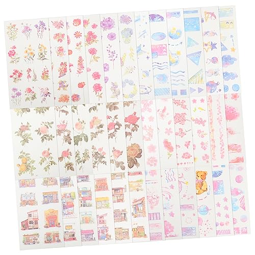jojofuny 6 Sätze Niedliche Druck Washi Papier Sticker Selbstklebende Dekorationen für Handarbeiten Journaling Scrapbooking und Planer Diy Bastelmaterialien für Projekte jojofuny 6 Sätze Niedliche Druck Washi Papier Sticker Selbstklebende Dekorationen für Handarbeiten Journaling Scrapbooking und Planer Diy Bastelmaterialien für Projekte von jojofuny
