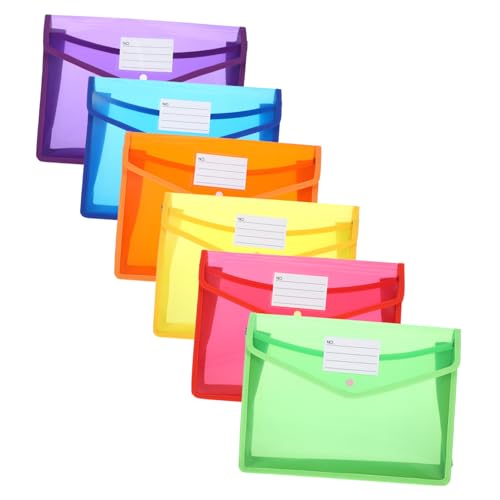 jojofuny 6 Stück Aktenhalter ordner Transparente Dokumentenmappe Eine Brieftasche Aufbewahrungstasche für Briefe Gelbe Dokumententasche Umschlagmappen Kunststoffhüllen mit Schnappverschluss jojofuny 6 Stück Aktenhalter ordner Transparente Dokumentenmappe Eine Brieftasche Aufbewahrungstasche für Briefe Gelbe Dokumententasche Umschlagmappen Kunststoffhüllen mit Schnappverschluss von jojofuny