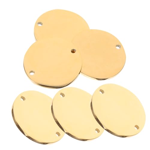 jojofuny 6 Stück Anhänger aus Edelstahl Blanko-Erkennungsmarken zum Gravieren Haustier-ID-Tag hund namensschild Hundemarken aus Metall Welpen-ID-Tag Metallrohlinge Rostfreier Stahl Golden jojofuny 6 Stück Anhänger aus Edelstahl Blanko-Erkennungsmarken zum Gravieren Haustier-ID-Tag hund namensschild Hundemarken aus Metall Welpen-ID-Tag Metallrohlinge Rostfreier Stahl Golden von jojofuny