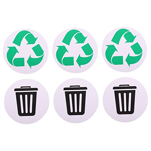 jojofuny 6 Stück Aufkleber für die Mülltrennung Recycling groß Aufkleber recyceln Aufkleber für den Papierkorb Abfall Identifizierung von Mülltonnen Müllschild Aufkleber Müll PVC jojofuny 6 Stück Aufkleber für die Mülltrennung Recycling groß Aufkleber recyceln Aufkleber für den Papierkorb Abfall Identifizierung von Mülltonnen Müllschild Aufkleber Müll PVC von jojofuny