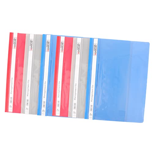 jojofuny 6 Stück Blatt Office-Dateiordner Bindung Bürobedarf klares Papier Produkt Heimbüro office organizer büro organizer bettwäsche Datei Zubehör Ordner-Organizer aus Kunststoff Plastik von jojofuny