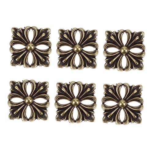 jojofuny 6 Stück Dekorative Metallblumenplatten für Möbel Vintage Blumen Applikationen für Schreibtisch Schrank Bücherregal Vielseitige Raumdekoration jojofuny 6 Stück Dekorative Metallblumenplatten für Möbel Vintage Blumen Applikationen für Schreibtisch Schrank Bücherregal Vielseitige Raumdekoration von jojofuny