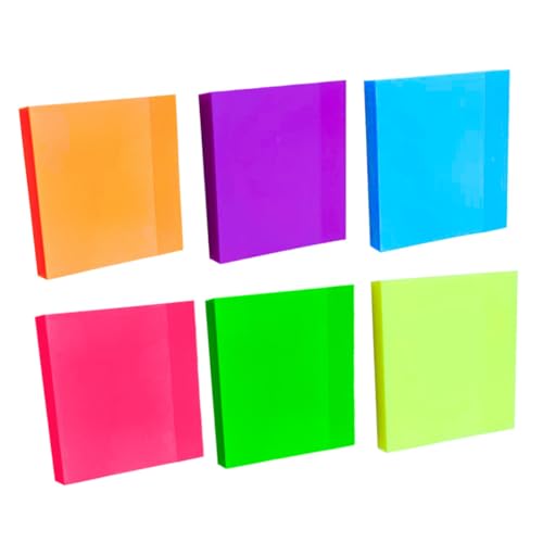 jojofuny 6 Stück Durchsichtige Selbstklebende Memo Pads Farbig Transparent Pet Vielseitige Haftnotizen für Büro Schule Zuhause Praktische Notizzettel in Rot Orange Gelb Grün jojofuny 6 Stück Durchsichtige Selbstklebende Memo Pads Farbig Transparent Pet Vielseitige Haftnotizen für Büro Schule Zuhause Praktische Notizzettel in Rot Orange Gelb Grün von jojofuny