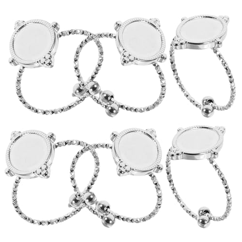 jojofuny 6 Stück Edelstahlring Schmuckzubehör DIY-Ring Ringe für Frauen Basis für Ring Metallringrohling Ringbasis aus Metall Ring leer Ringbasis für Schmuck Ringrohlinge Rostfreier Stahl jojofuny 6 Stück Edelstahlring Schmuckzubehör DIY-Ring Ringe für Frauen Basis für Ring Metallringrohling Ringbasis aus Metall Ring leer Ringbasis für Schmuck Ringrohlinge Rostfreier Stahl von jojofuny