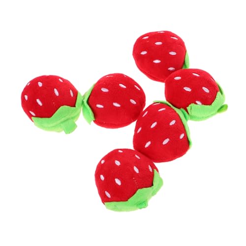 jojofuny 6 Stück Erdbeer Plüschspielzeug Süße Mini Handtaschen Anhänger Sensory Toys für Weihnachten Klassenzimmer Belohnungen DIY Zubehör jojofuny 6 Stück Erdbeer Plüschspielzeug Süße Mini Handtaschen Anhänger Sensory Toys für Weihnachten Klassenzimmer Belohnungen DIY Zubehör von jojofuny