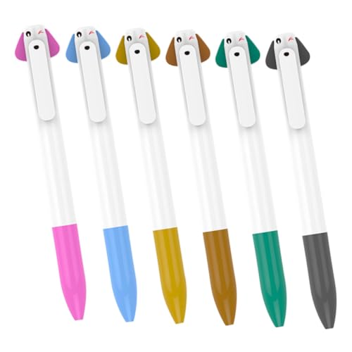 jojofuny 6 Stück Ergonomische Kugelschreiber mit Niedlichem Hundemotiv Bunte Farben Komfortabler Rutschfester Griff Kreatives Schreibset für Büro Schule und Geschenkideen jojofuny 6 Stück Ergonomische Kugelschreiber mit Niedlichem Hundemotiv Bunte Farben Komfortabler Rutschfester Griff Kreatives Schreibset für Büro Schule und Geschenkideen von jojofuny