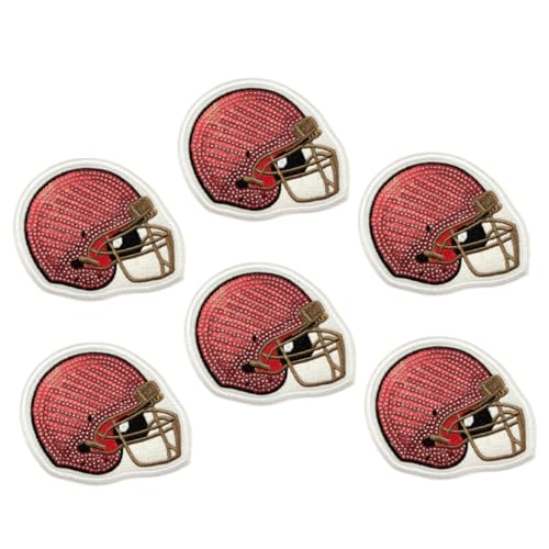 jojofuny 6 Stück Footballhelm-aufnäher: Bestickter Aufnäher Zum Aufbügeln Oder Aufnähen Für Kleidung, Applikationen Im Sportstil Für Jacken, Kapuzenpullover, Jeans jojofuny 6 Stück Footballhelm-aufnäher: Bestickter Aufnäher Zum Aufbügeln Oder Aufnähen Für Kleidung, Applikationen Im Sportstil Für Jacken, Kapuzenpullover, Jeans von jojofuny