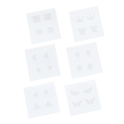 jojofuny 6 Stück -Form Schmuck für Frauen Ohrringe klein Schild Mini Basteln Ohranhänger formen Ohrringe machen Form Formen für Epoxidharz Ohrring -Silikonform für Harz Kieselgel jojofuny 6 Stück -Form Schmuck für Frauen Ohrringe klein Schild Mini Basteln Ohranhänger formen Ohrringe machen Form Formen für Epoxidharz Ohrring -Silikonform für Harz Kieselgel von jojofuny