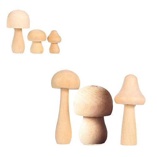 jojofuny 6 Stück Holzpilzspielzeug Pilzmodellierspielzeug Pilze malen kleiner Pilz Dekorationen Mini DIY -Modell Desktop - Pilzmodell selber bauen schöne Pilzverzierung DIY-Versorgung jojofuny 6 Stück Holzpilzspielzeug Pilzmodellierspielzeug Pilze malen kleiner Pilz Dekorationen Mini DIY -Modell Desktop - Pilzmodell selber bauen schöne Pilzverzierung DIY-Versorgung von jojofuny
