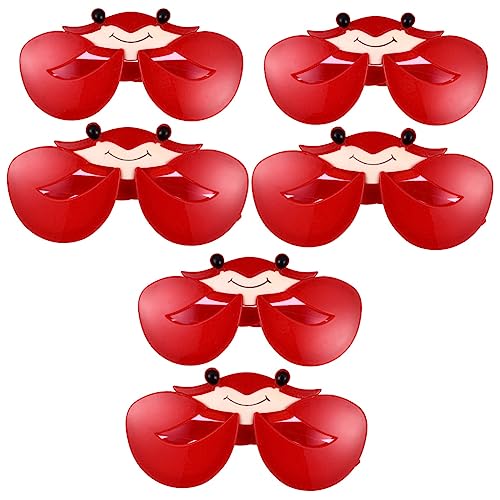 jojofuny 6 Stück Krabbenbrille Neuartige Brille Lustige Brille Lustige Brille Tanzparty-Zubehör Geburtstagsparty-Brille Hawaii-Party-Sipplies Sonnenbrille Tierisches Rotes jojofuny 6 Stück Krabbenbrille Neuartige Brille Lustige Brille Lustige Brille Tanzparty-Zubehör Geburtstagsparty-Brille Hawaii-Party-Sipplies Sonnenbrille Tierisches Rotes von jojofuny