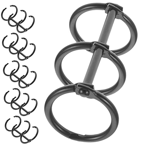 jojofuny 6 Stück Metall Ringe für Ordner Praktische Lose Binder für Schule Büro und Zuhause Flexible und Einfach zu Handhabende Binder Clips Schwarz jojofuny 6 Stück Metall Ringe für Ordner Praktische Lose Binder für Schule Büro und Zuhause Flexible und Einfach zu Handhabende Binder Clips Schwarz von jojofuny