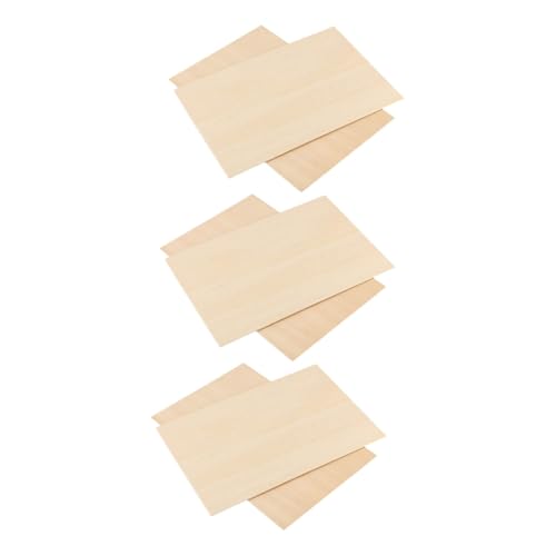 jojofuny 6 Stück Rechteckige Holzscheiben Unbehandelte Holzplättchen für Diy Bastelprojekte Blanko Holzstücke für Dekoration und Handwerk für Erwachsene zum Bemalen und Beschriften jojofuny 6 Stück Rechteckige Holzscheiben Unbehandelte Holzplättchen für Diy Bastelprojekte Blanko Holzstücke für Dekoration und Handwerk für Erwachsene zum Bemalen und Beschriften von jojofuny