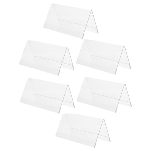 jojofuny 6 Stück Teiliges Acryl Tischkartenhalter Doppelseitige Transparente Sitzplatzkarten Bruchsicheres Acryl Vielseitig für Büro Hochzeit Party und Restaurant Geeignet jojofuny 6 Stück Teiliges Acryl Tischkartenhalter Doppelseitige Transparente Sitzplatzkarten Bruchsicheres Acryl Vielseitig für Büro Hochzeit Party und Restaurant Geeignet von jojofuny