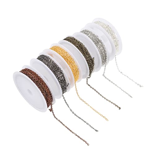 jojofuny 6 Stück Teiliges Diy Schmuckzubehör Set Flache Kreuzkette Bunte Metallketten für Armband Halskette Schmuckherstellung Einfache Montage Vielseitiges Bastelmaterial jojofuny 6 Stück Teiliges Diy Schmuckzubehör Set Flache Kreuzkette Bunte Metallketten für Armband Halskette Schmuckherstellung Einfache Montage Vielseitiges Bastelmaterial von jojofuny
