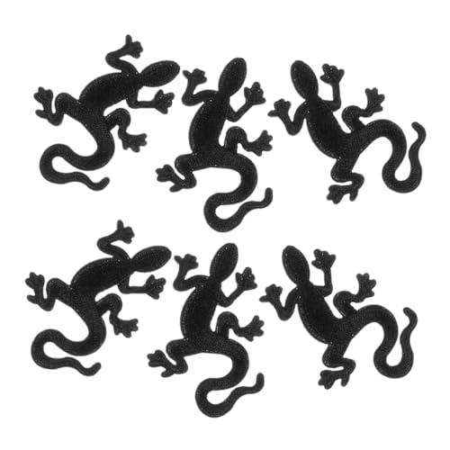 jojofuny 6 Stück Teiliges Gecko Stickerei Patch für Kleidung Dekorative Flicken zum Aufnähen für Jacken Hüte Taschen DIY Reparatur von Löchern Leicht Langlebig von jojofuny