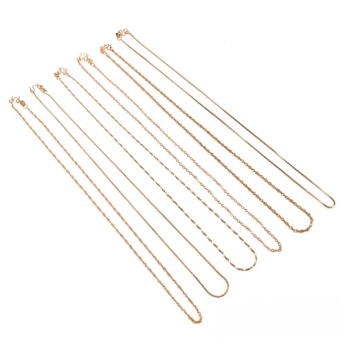 jojofuny 6 Stück Teiliges Goldfarbener Metallketten für Schmuckherstellung Modische DIY Halsketten Langlebig Oxidationsbeständig Stilvolle Damenketten für Kreative Bastelprojekte und jojofuny 6 Stück Teiliges Goldfarbener Metallketten für Schmuckherstellung Modische DIY Halsketten Langlebig Oxidationsbeständig Stilvolle Damenketten für Kreative Bastelprojekte und von jojofuny