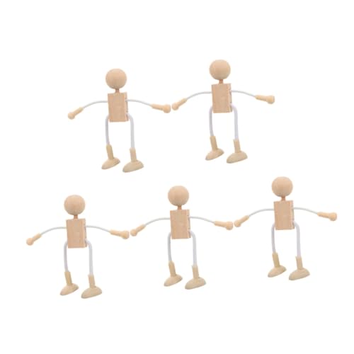 jojofuny 6 Stück Teiliges Holzfiguren zum Bemalen Kleine DIY Cartoon Puppen aus Naturholz Glatte Oberfläche Vielseitig für Bastelprojekte Fördert Kreativität und Motorische Fähigkeiten bei jojofuny 6 Stück Teiliges Holzfiguren zum Bemalen Kleine DIY Cartoon Puppen aus Naturholz Glatte Oberfläche Vielseitig für Bastelprojekte Fördert Kreativität und Motorische Fähigkeiten bei von jojofuny