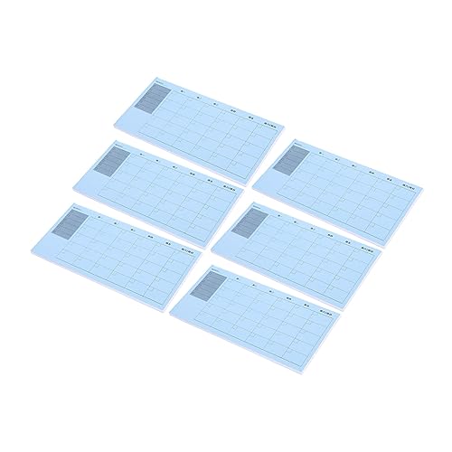 jojofuny 6 Stück Teiliges Monatsplaner Notizblock Wiederverwendbare Haftnotizen für Schule Büro und Zuhause Selbstklebende Notizzettel Abreißbare Papiere Kawaii Design von jojofuny