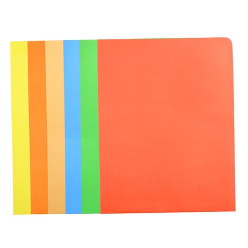 jojofuny 6 Stück Teiliges Papier Fächermappen mit Bunte Dokumenten Organizer aus Premium Papier für Büro Schule Studium zur Übersichtlichen Ablage von jojofuny