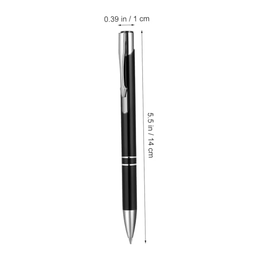 jojofuny 6 Stück Teiliges Schwarze Druckbare Kugelschreiber aus Metall Retractable Ballpoint Pens mit Clip Komfortabel für Schule Büro und Geschäftsanwendungen jojofuny 6 Stück Teiliges Schwarze Druckbare Kugelschreiber aus Metall Retractable Ballpoint Pens mit Clip Komfortabel für Schule Büro und Geschäftsanwendungen von jojofuny