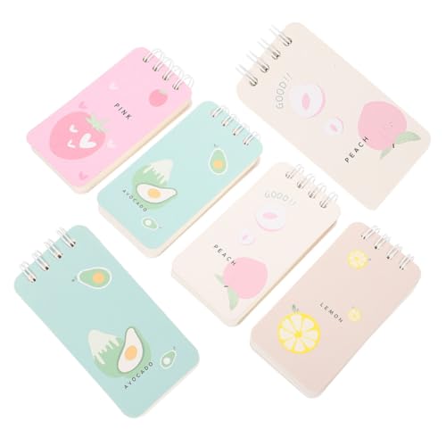 jojofuny 6 Stück Teiliges Spiral notizblock Tragbare Bunte Memo Pads mit Blanko Blätter Vielseitig Einsetzbar für Büro Schule und Haushalt Praktisches Kleines Notizheft für To do listen jojofuny 6 Stück Teiliges Spiral notizblock Tragbare Bunte Memo Pads mit Blanko Blätter Vielseitig Einsetzbar für Büro Schule und Haushalt Praktisches Kleines Notizheft für To do listen von jojofuny