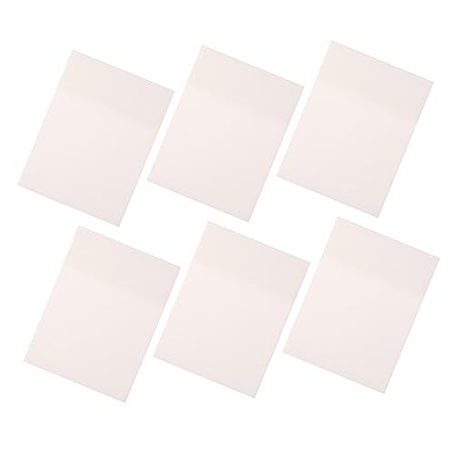 jojofuny 6 Stück Transparent Haftnotizen Klebezettel für Schule Büro Wasserdichte Notizen Praktisch für Planung Organisation Leicht Tragbar von jojofuny