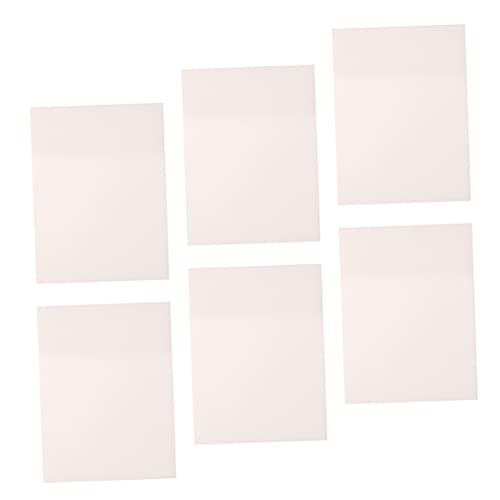jojofuny 6 Stück Wasserdichte Transparente Klebezettel Haftnotizen Block für Büro Schule und Zuhause Wiederverwendbare Memo Pads für Erinnerungen und Notizen von jojofuny
