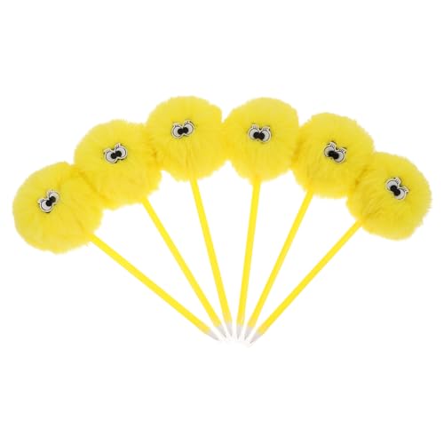jojofuny 6 Stück schwarzer Kugelschreiber kawaii kugelschreiber Niedliche Pompon Kugelschreiber Kawaii Stifte mit Pom Pom Anhänger Kawaii-Stifte Pom-Pom-Stifte lustige Stifte Plüsch Yellow jojofuny 6 Stück schwarzer Kugelschreiber kawaii kugelschreiber Niedliche Pompon Kugelschreiber Kawaii Stifte mit Pom Pom Anhänger Kawaii-Stifte Pom-Pom-Stifte lustige Stifte Plüsch Yellow von jojofuny
