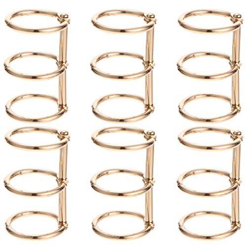 jojofuny 6 Stücke Robuste Metall Buchringe 3-Loch Binder Ringe für Notizblock und Scrapbooking Goldene Binder Ringe für Lose Blatt und Selbstgemacht Projekte jojofuny 6 Stücke Robuste Metall Buchringe 3-Loch Binder Ringe für Notizblock und Scrapbooking Goldene Binder Ringe für Lose Blatt und Selbstgemacht Projekte von jojofuny