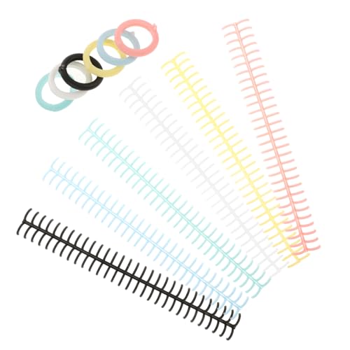 jojofuny 6 Teiliger Bindering Für Spiralschleife Loseblatt Binderringe Buch DIY Bindedrähte Spule Unterschiedlicher Größe Herausnehmbare Datei Kleiner Ringordner Notizblock von jojofuny