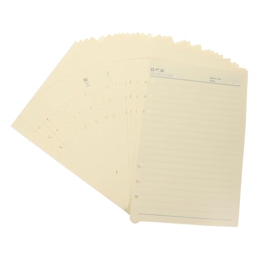 jojofuny 60 Blatt Nachfüllpapier für Ring Ringbuch Liniertes Abnehmbares Planer Papier Langlebige Notizbucheinlage für Büro Schule Tagebuch und Reise jojofuny 60 Blatt Nachfüllpapier für Ring Ringbuch Liniertes Abnehmbares Planer Papier Langlebige Notizbucheinlage für Büro Schule Tagebuch und Reise von jojofuny