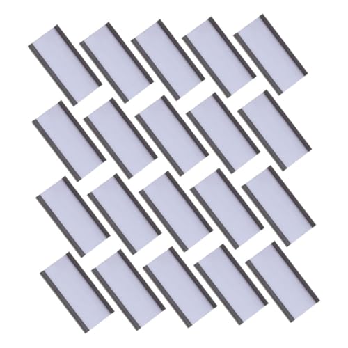 jojofuny 60 Satz Kartentyp -tag -clip Kanaletiketten Für Metallregale Und Regale Mailbox Whiteboard -regal Magnetische Etikettenhalter Für Regale Metallregal -aktenschrank Gummi Black von jojofuny