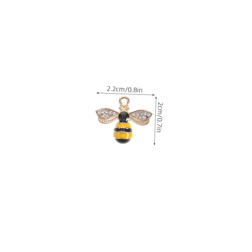 jojofuny 60 Stck. Teiliges Bienen Anhänger aus Langlebiger Legierung mit Strass Tropfenförmig Lackiert für Diy Schmuckherstellung Wie Ohrringe Halsketten und Armbänder Handliche für Basteln jojofuny 60 Stck. Teiliges Bienen Anhänger aus Langlebiger Legierung mit Strass Tropfenförmig Lackiert für Diy Schmuckherstellung Wie Ohrringe Halsketten und Armbänder Handliche für Basteln von jojofuny