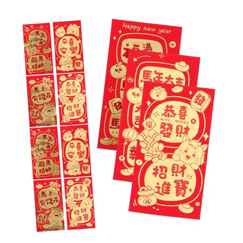 jojofuny 60 Stück Chinesische Hongbao mit Pferdemotiv Kreative Rote Umschläge für Neujahr Hochzeit Geburtstagsfeier Vielseitige Lucky Money Envelopes aus Papier für Frühlingsfest jojofuny 60 Stück Chinesische Hongbao mit Pferdemotiv Kreative Rote Umschläge für Neujahr Hochzeit Geburtstagsfeier Vielseitige Lucky Money Envelopes aus Papier für Frühlingsfest von jojofuny