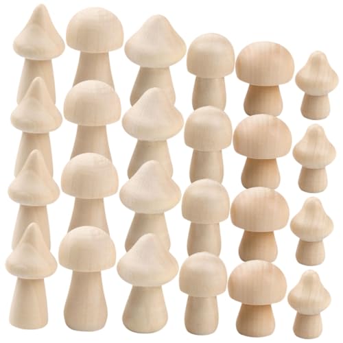 jojofuny 60 Stück Diy Unlackierte Holzpilze für Malbare Holzornamente Bastelbedarf für Projekte Dekoration Tischdeko Unbemalte Holzfiguren jojofuny 60 Stück Diy Unlackierte Holzpilze für Malbare Holzornamente Bastelbedarf für Projekte Dekoration Tischdeko Unbemalte Holzfiguren von jojofuny