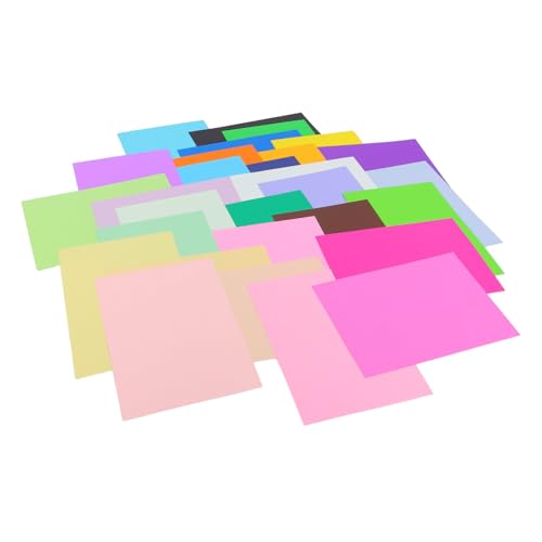 jojofuny 60 Stück Farbiges Tonpapier Dickes Stabiles Bastelpapier für Leuchtende Farben Robustes Kartonpapier für Malen Basteln DIY Projekte für Lehrer und Eltern von jojofuny