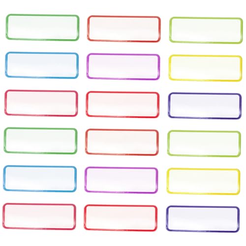 jojofuny 60 Stück Magnetische Abwischbare Namensschilder Wiederverwendbare Etiketten für Kühlschrank Whiteboard und Metalloberflächen Flexibel und Praktisch zur Identifikation von von jojofuny