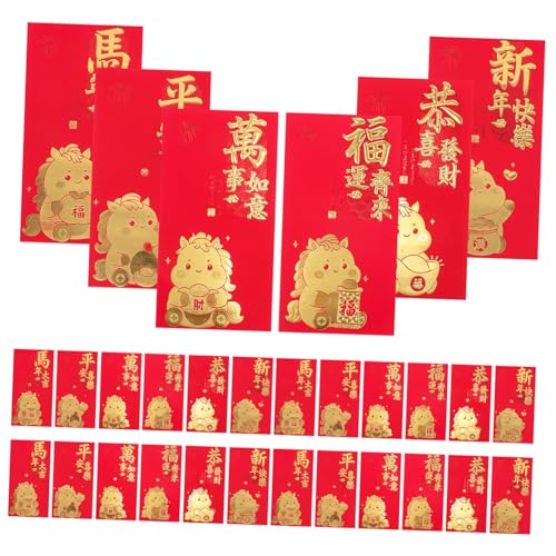 jojofuny 60 Stück Rote Umschläge Jahr Des Pferdes Kreative Lunar Year Envelopes Aus Papier Groß Kapazität Für Hochzeit Frühlingsfest Familienfeiern jojofuny 60 Stück Rote Umschläge Jahr Des Pferdes Kreative Lunar Year Envelopes Aus Papier Groß Kapazität Für Hochzeit Frühlingsfest Familienfeiern von jojofuny