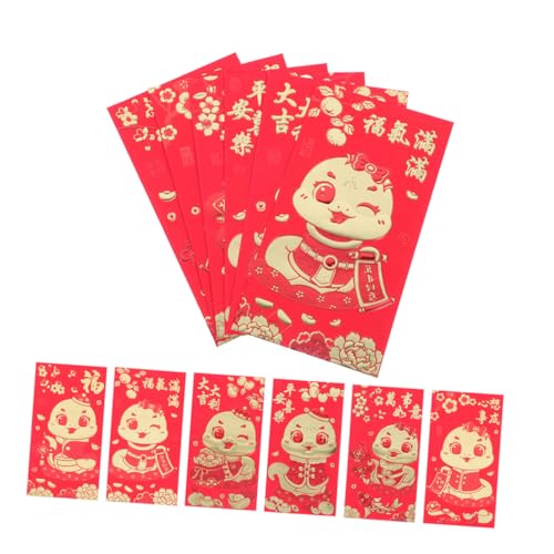 jojofuny 60 Stück Rote Umschlagtasche „year of The Snake“. Neujahr Hong Bao Paket Geldumschläge Für Geldumschläge Chinesisch Rotes Geldpaket Papier jojofuny 60 Stück Rote Umschlagtasche „year of The Snake“. Neujahr Hong Bao Paket Geldumschläge Für Geldumschläge Chinesisch Rotes Geldpaket Papier von jojofuny