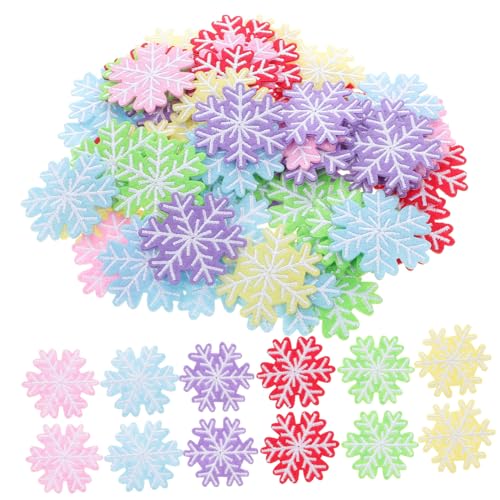 jojofuny 60 Stück Teiliges Weihnachts Applikationen Schneeflocken Patches zum Aufbügeln und Annähen Robuste Stoffaufnäher für DIY Kleidung Mützen Hosen Farblich Sortierte Zufällige Farbe jojofuny 60 Stück Teiliges Weihnachts Applikationen Schneeflocken Patches zum Aufbügeln und Annähen Robuste Stoffaufnäher für DIY Kleidung Mützen Hosen Farblich Sortierte Zufällige Farbe von jojofuny
