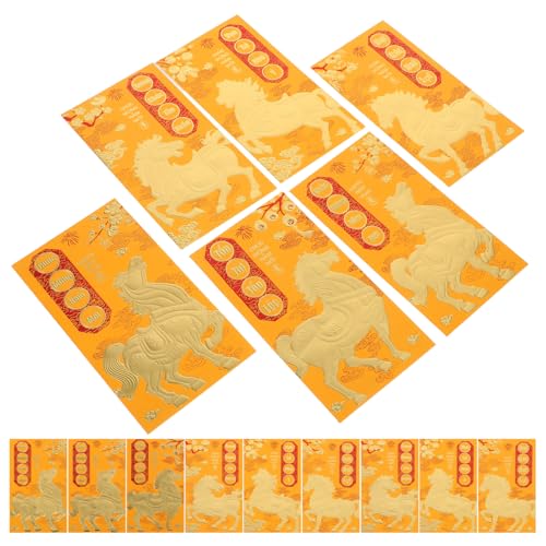 jojofuny 60 Stücke Chinesischen Neujahr Rote Umschläge 2026 Geld Umschläge Neue Hong Bao Lunar Festival Rote Pakete Für Festival Gold von jojofuny