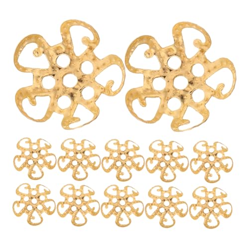 jojofuny 600 Stück Metall Blumen Perlenkappen Filigrane Endkappen für DIY Schmuckherstellung Armband Halskette Basteln Langlebige Spacer Caps Gold jojofuny 600 Stück Metall Blumen Perlenkappen Filigrane Endkappen für DIY Schmuckherstellung Armband Halskette Basteln Langlebige Spacer Caps Gold von jojofuny